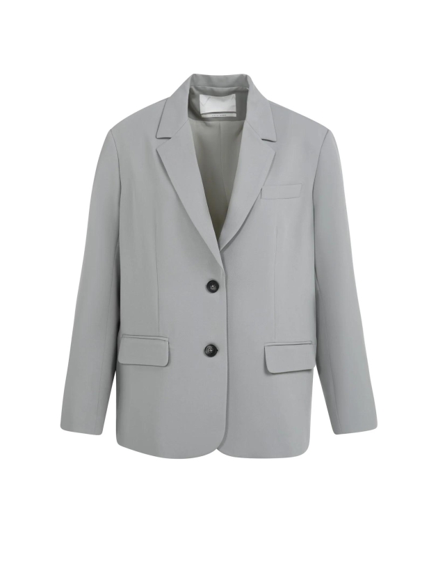 Yaya Oversized blazer met knopen 99047Iron grey