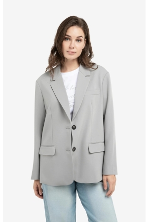 Yaya Oversized blazer met knopen 99047Iron grey