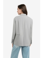 Yaya Oversized blazer met knopen 99047Iron grey