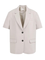 Yaya Blazer met korte mouwen 99054 Mauve purple