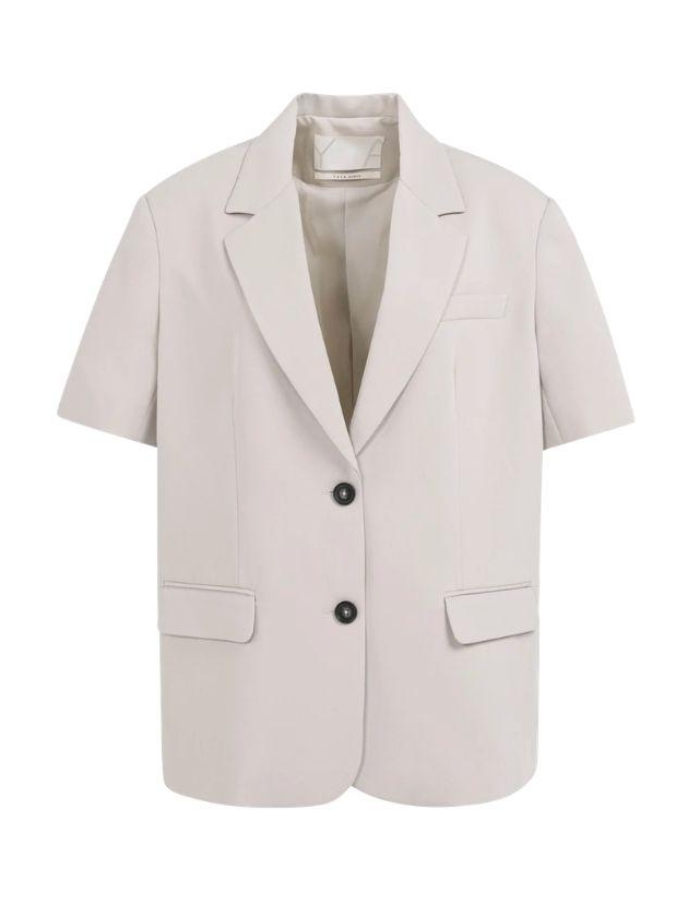 Yaya Blazer met korte mouwen 99054 Mauve purple