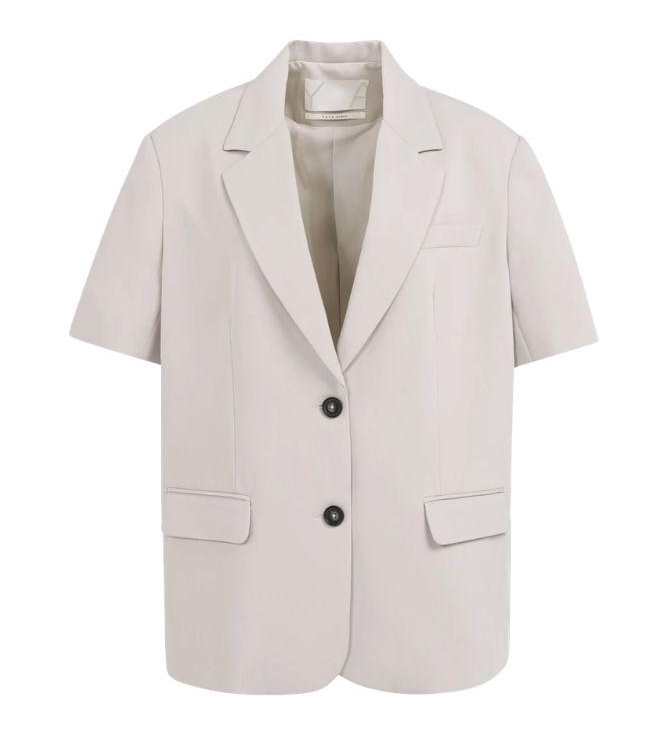 Yaya Blazer met korte mouwen 99054 Mauve purple