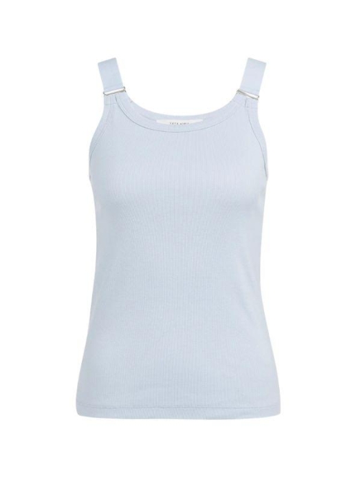 Yaya Singlet met ringdetails 99048 Ice blue