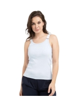 Yaya Singlet met ringdetails 99048 Ice blue