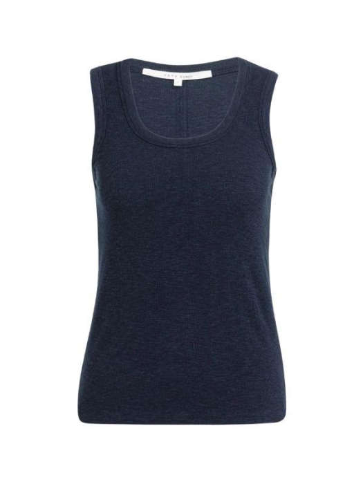 Yaya Geribd singlet met ronde hals 93923 Navy blazer blue