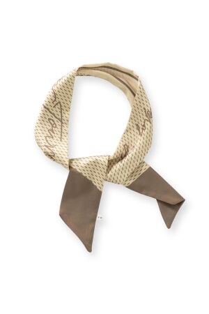 Yaya Smalle sjaal London Town 990511 Tan brown dessin