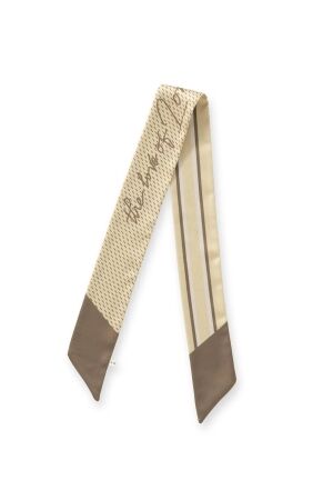 Yaya Smalle sjaal London Town 990511 Tan brown dessin