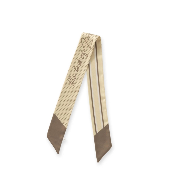 Yaya Smalle sjaal London Town 990511 Tan brown dessin