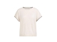 Yaya Knitted sweater with rolled ed 990672 Cloud creme white mel