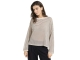 Yaya Fine knitted stripe sweater ls 990581 Creme beige dess