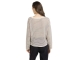 Yaya Fine knitted stripe sweater ls 990581 Creme beige dess