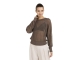 Yaya Mesh stitch raglan sweater 99070 Washed brown