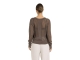 Yaya Mesh stitch raglan sweater 99070 Washed brown
