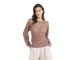 Yaya Mesh stitch raglan sweater 71516 Burlwood pink