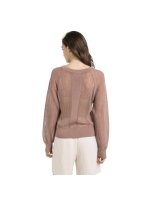 Yaya Mesh stitch raglan sweater 71516 Burlwood pink