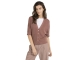 Yaya Batwing cardigan in textured k 715162 Burlwood pink melange