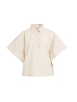 Yaya Blouse with sleeve detail 99067 Cloud creme white