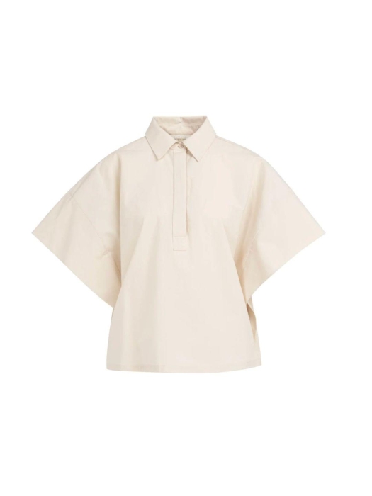 Yaya Blouse with sleeve detail 99067 Cloud creme white