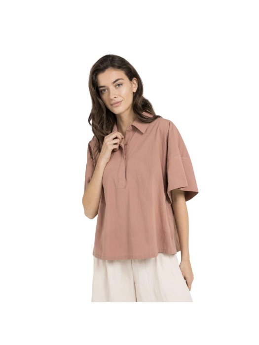 Yaya Blouse with sleeve detail 71516 Burlwood pink