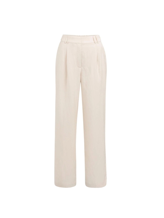 Yaya Woven wide leg trousers - L32 99067 Cloud creme white