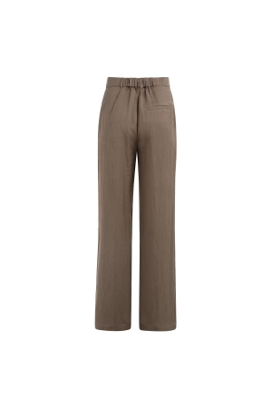 Yaya Woven wide leg trousers - L32 99070 Washed brown