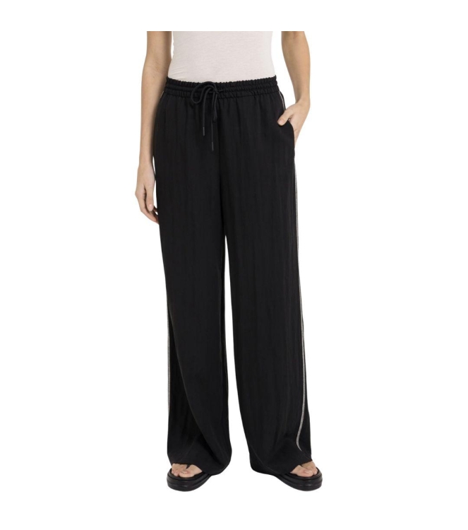 Yaya Woven wide leg trousers - L32 00001 Black