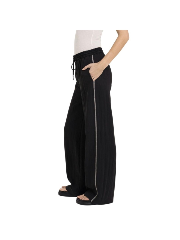Yaya Woven wide leg trousers - L32 00001 Black