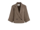 Yaya Woven loose fit blazer jacket 99070 Washed brown