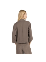 Yaya Woven loose fit blazer jacket 99070 Washed brown