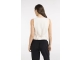 Yaya Woven gilet with asymetrical c 99067 Cloud creme white
