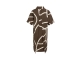 Yaya Printed dress with polo collar 912161 Chocolate martini brown dess