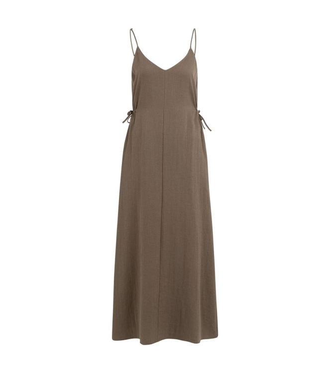 Yaya Strappy dress with drawstrings 99070 Washed brown