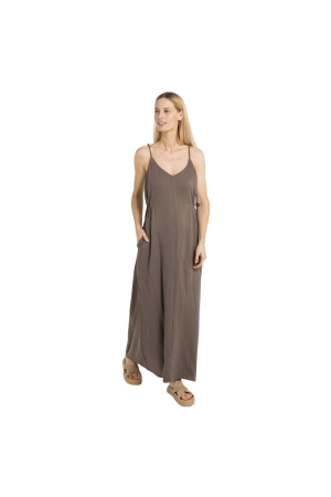 Yaya Strappy dress with drawstrings 99070 Washed brown