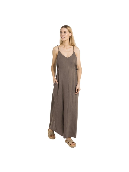 Yaya Strappy dress with drawstrings 99070 Washed brown