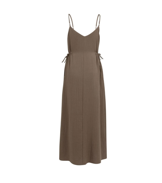 Yaya Strappy dress with drawstrings 99070 Washed brown