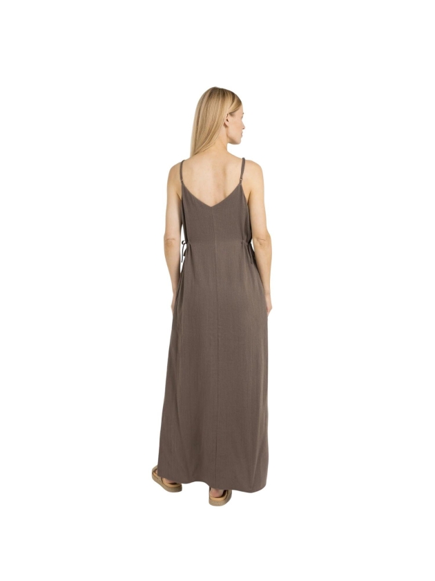 Yaya Strappy dress with drawstrings 99070 Washed brown