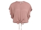 Yaya Flowy knotted top with elastic 71516 Burlwood pink