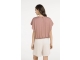 Yaya Flowy knotted top with elastic 71516 Burlwood pink