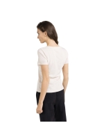Yaya Short sleeve V-neck t-shirt wi 99067 Cloud creme white