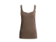 Yaya Singlet with mesh edge 99070 Washed brown