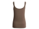 Yaya Singlet with mesh edge 99070 Washed brown