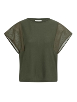 Yaya Sweater with transparent short 99065 Army