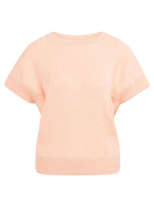 Yaya Sleeveless sweater with stitch 313072 Peach palazzo orange mel