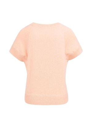 Yaya Sleeveless sweater with stitch 313072 Peach palazzo orange mel