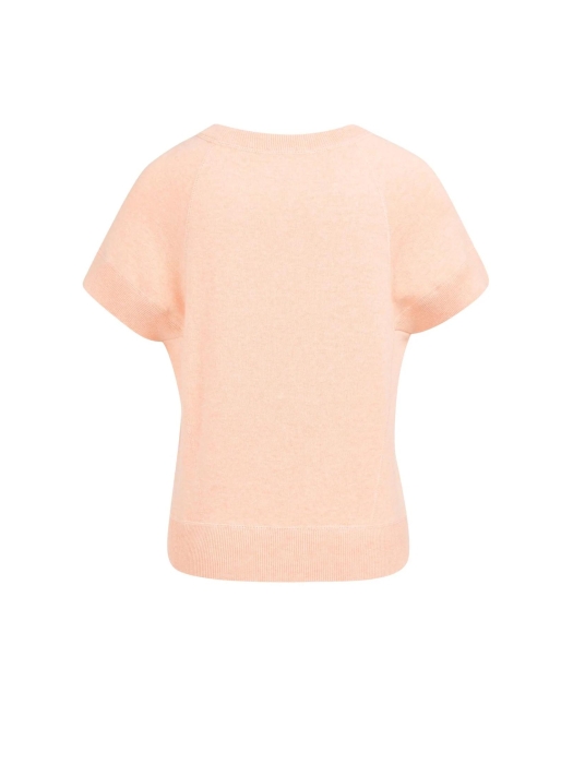 Yaya Sleeveless sweater with stitch 313072 Peach palazzo orange mel