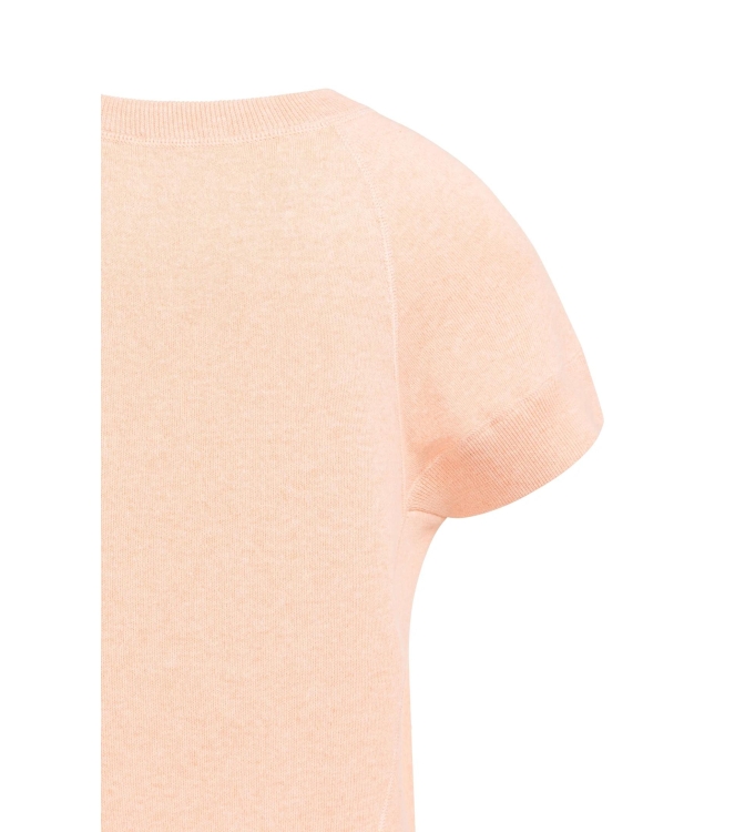 Yaya Sleeveless sweater with stitch 313072 Peach palazzo orange mel