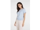 Yaya Sleeveless sweater with stitch 990732 Light blue mel