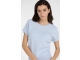 Yaya Sleeveless sweater with stitch 990732 Light blue mel