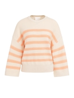Yaya Mixing textured sweater with s 313072 Peach palazzo orange mel