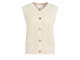 Yaya Textured sleeveless cardigan w 99058 Creme beige